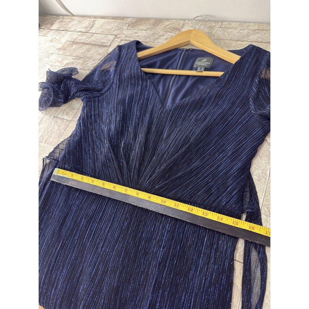 Adrianna Papell Navy Jumpsuit Sz 10 - Picture 8 of 16